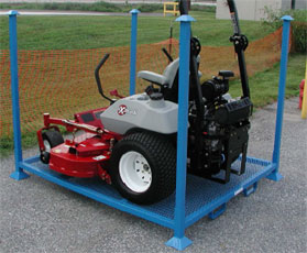 Metal Mower Storage Crate